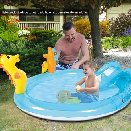 Piscina de Juegos 152 L 40x152x200 cm Celeste
