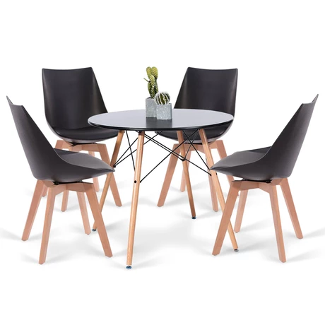 Comedor 4P Eames 80X74 + Sillas Otawa