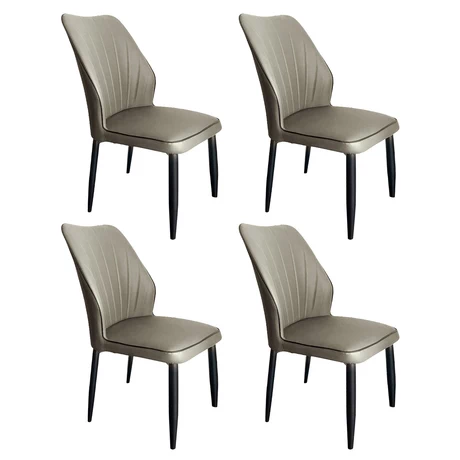 Pack 4 Silla Comedor Grace Gris
