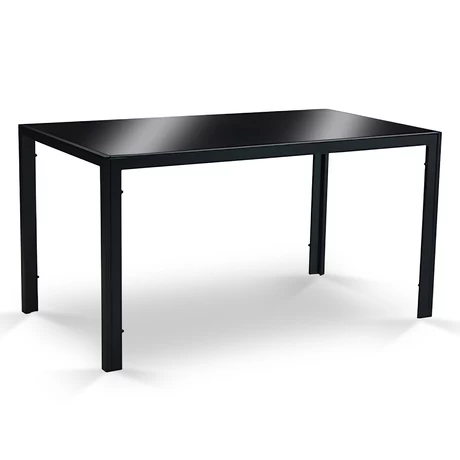 Mesa de Comedor Vidrio Negro 150x80x75cm