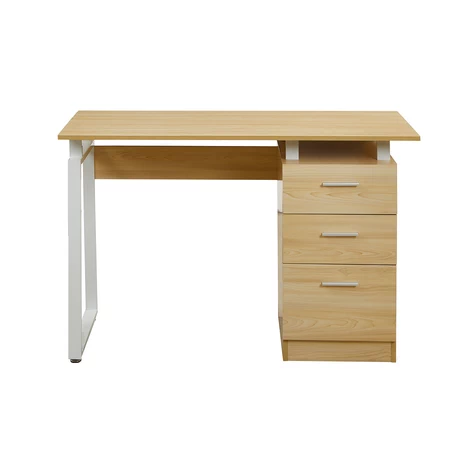Escritorio con Tres Gavetas Beige