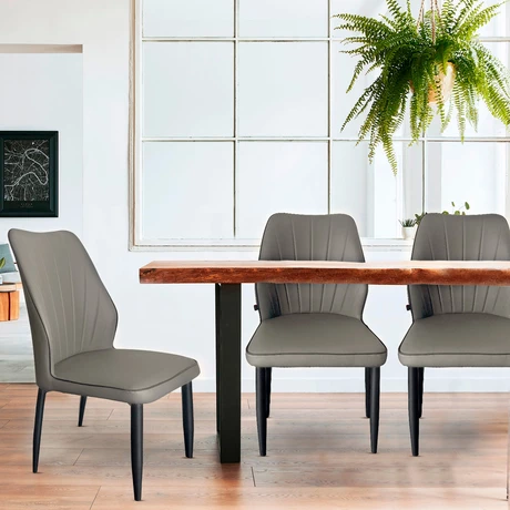 Pack 4 Silla Comedor Grace Gris - vista alternativa