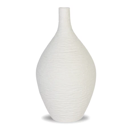 Jarrón Adorno Decorativo Blanco 24 cm