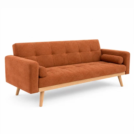 Sofá Cama Amanda 74x185x77 cm Naranjo - vista alternativa