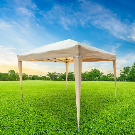 Toldo Terraza 3x3 m Reforzado con Bolsa de Transporte Beige