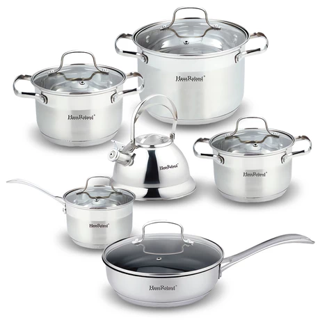 Batería 12 piezas acero inoxidable Múnich