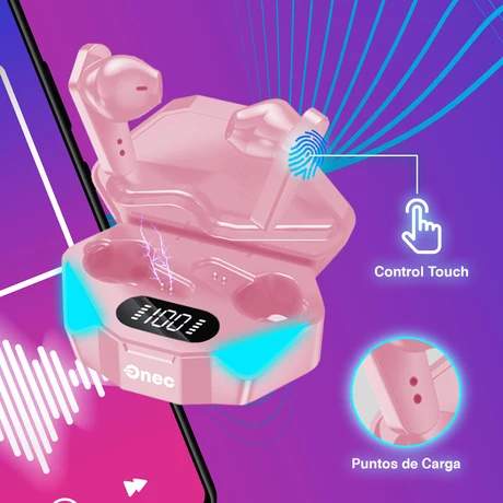 Audífonos Earbuds Reisen R1 TWS Rosado