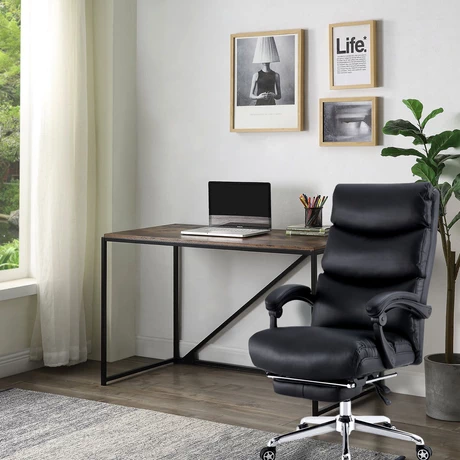 Silla Reclinable de Oficina Reggente Negro