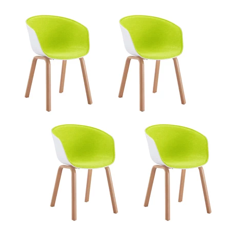 Pack 4 Silla de Comedor Sitial Adeline Verde