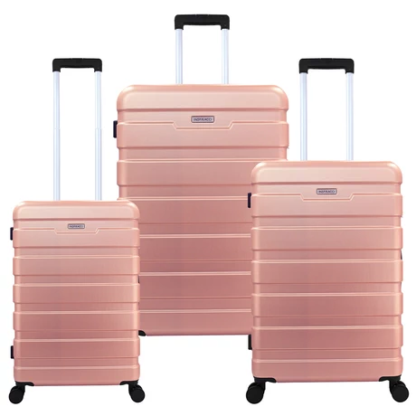 Set de Maletas Rigidas Danubio S-M-L Rosada