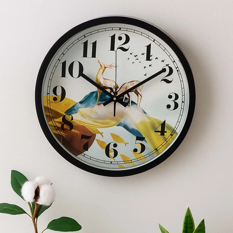 Reloj Decorativo Pared  Diseño 30cm negro