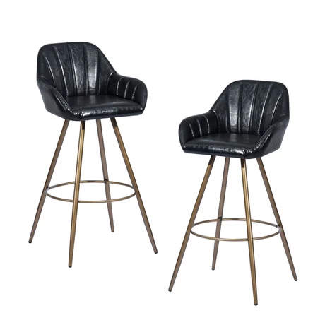 Pack 2 Pisos De Bar New Minier Negro