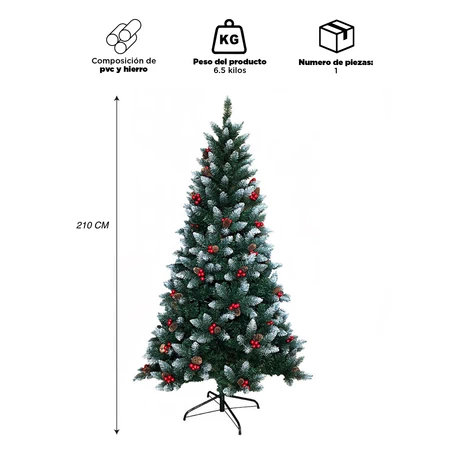 Árbol Navidad 2,1 mt Verde