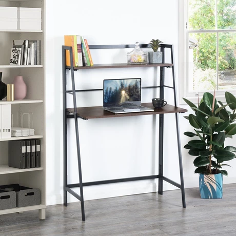 Escritoriode PC Plegable de Metal Burgos Café