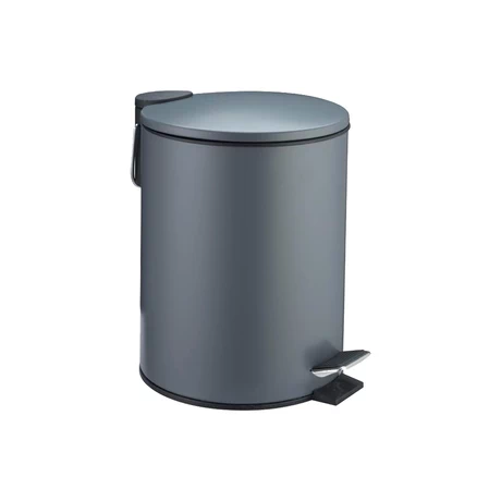 Basurero 5 L Acero Gris