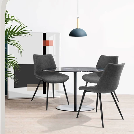 Pack 2 Sillas de Comedor Praga Gris