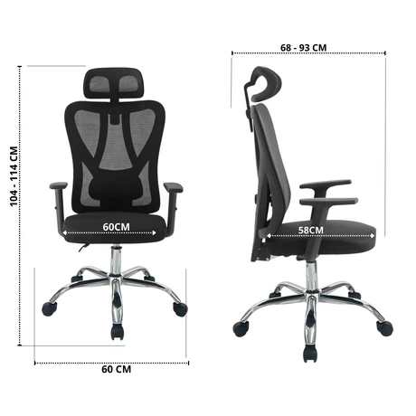 Silla Escritorio Energy Pro Negra