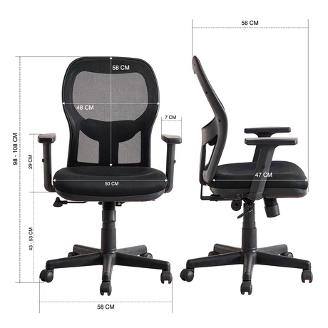 Silla de Oficina Form Elite - Negro