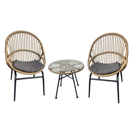 Set De Terraza 3 Pieza Graneda Café