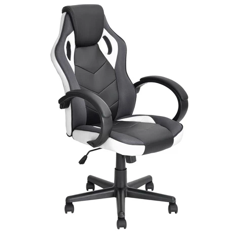 Silla Gamer PU Flow Ergonómica Escritorio Blanco