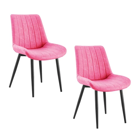 Pack 2 Silla Comedor Sitial Dorianna Rosa