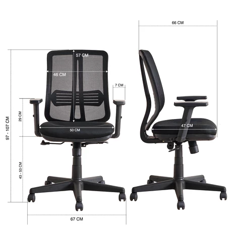 Silla de Escritorio Low Executive - Negro