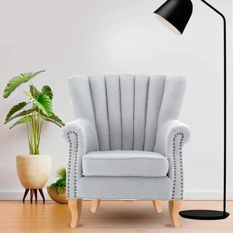 Poltrona de Lino Gris