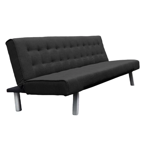 Futón Parker 3 cuerpos 72x178x80 cm Negro