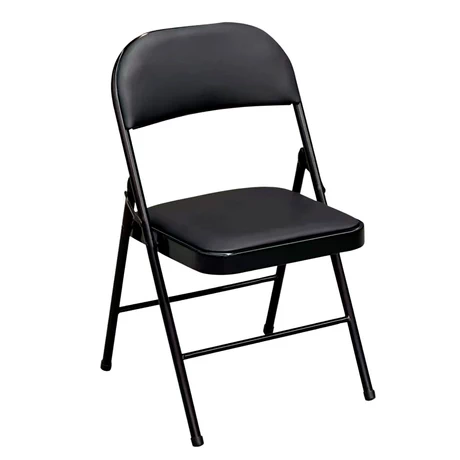 Silla Plegable Acolchada Negra Fold