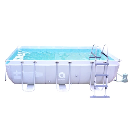 Piscina con Filtro 7020 L 99x200x400 cm Gris