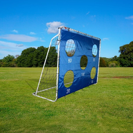 Arco de Fútbol Max Magic Azul 3 en 1 con Objetivos 213cm