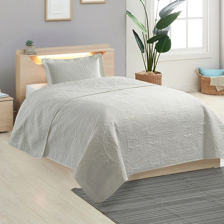 Quilt Diseño Fundas Julieta 1.5 Pl Blanco