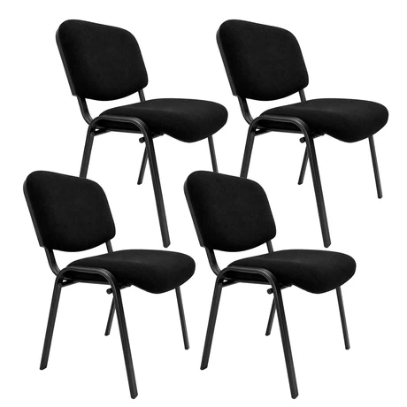 Pack 4 Silla de Visita ISO Confident Negra - vista alternativa