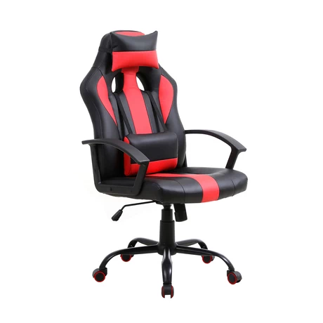 Silla Gamer Reclinable y Altura Ajustable Rojo