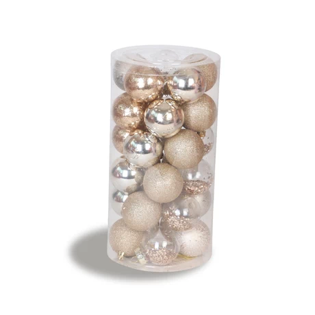 Set 30 Esferas Navidad Dorado