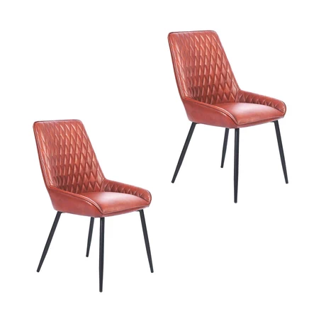 Pack 2 Sillas de Comedor Breton Terracota