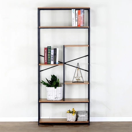 Estante Multinivel Alto Industrial Café 183x80x30