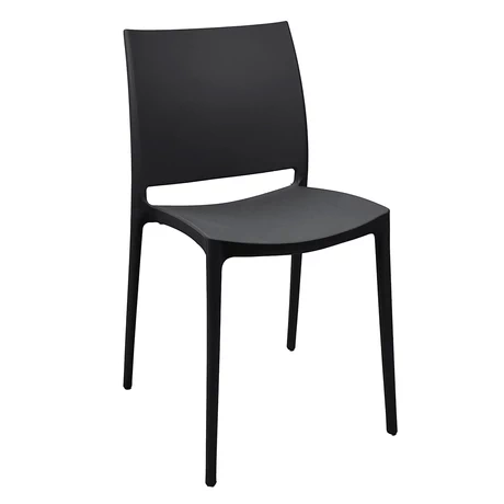 Silla Plástica Terraza Restaurante Negra - vista alternativa