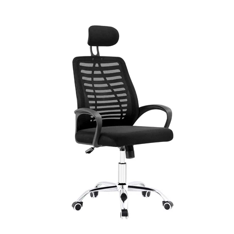 Silla de Oficina con Reposa Cabezas Negro