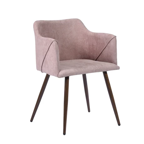 Silla Comedor Sitial Aldridge Terciopelo Rosa
