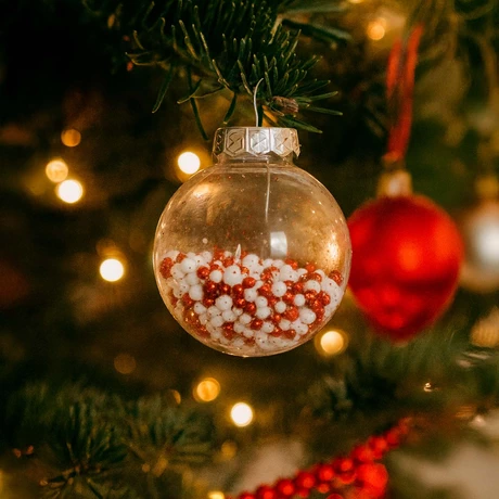 Set 24 Esferas Navidad Rosado