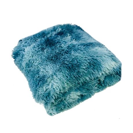 Manta Frazada Sherpa Tye Die Turquesa