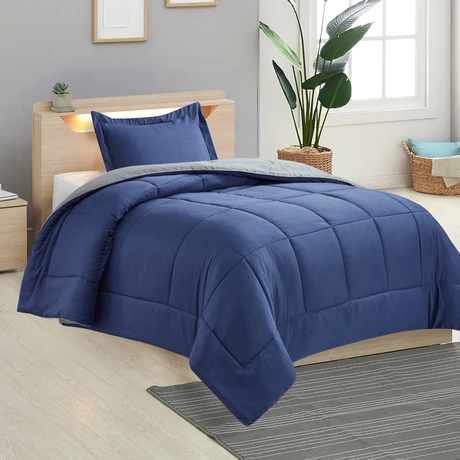 Plumón Reversible Marnie 1.5 Plazas Azul