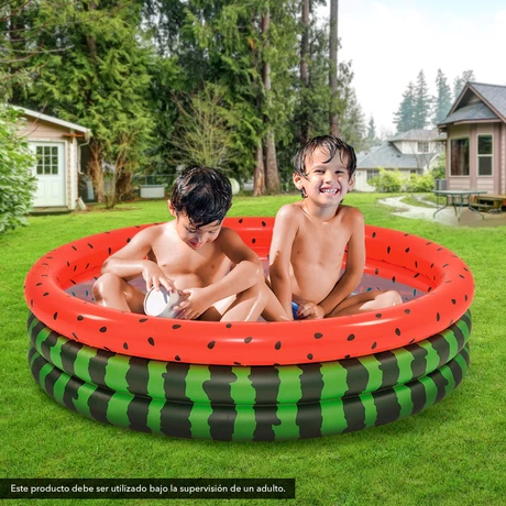 Piscina Inflable Sandía 220 Litros 30x120 cm Verde - vista alternativa