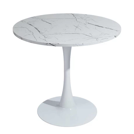 Mesa Comedor Mini con Base Circular Blanco