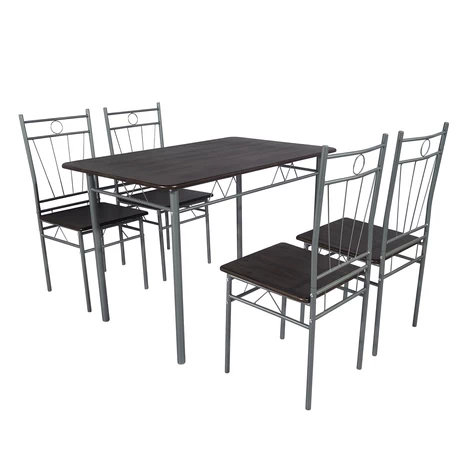Juego de comedor 4P Verona Silver 74x70x110 cm
