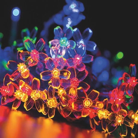 Guirnalda Solar Flores Luces LED Navidad Colores - vista alternativa