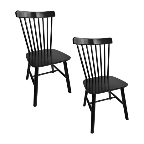 Pack 2 Silla comedor Windsor Negro