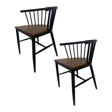 Pack 2 Sillas de Comedor Yard Negro