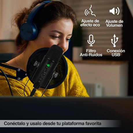 Kit Micrófono Condensador Cardioide BM-86